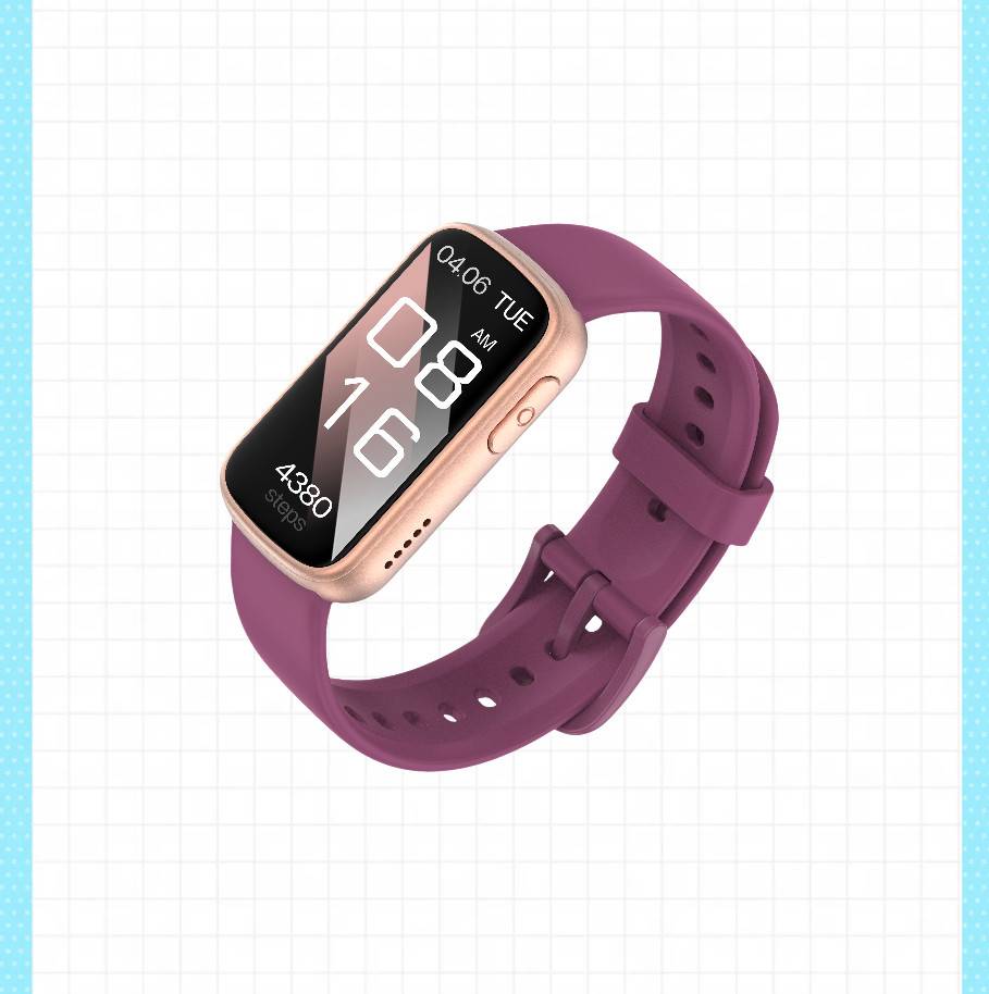 Smartwatch mit Herzfrequenzmessung, Schlafüberwachung und Schrittzähler Champagne