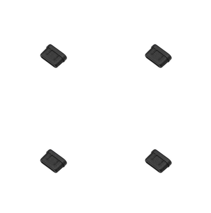 Staubschutzstöpsel Typ-C Staubschutzabdeckung, 4er-Pack Black
