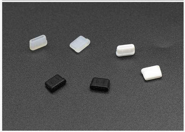 Staubschutzstöpsel Typ-C Staubschutzabdeckung, 4er-Pack Black