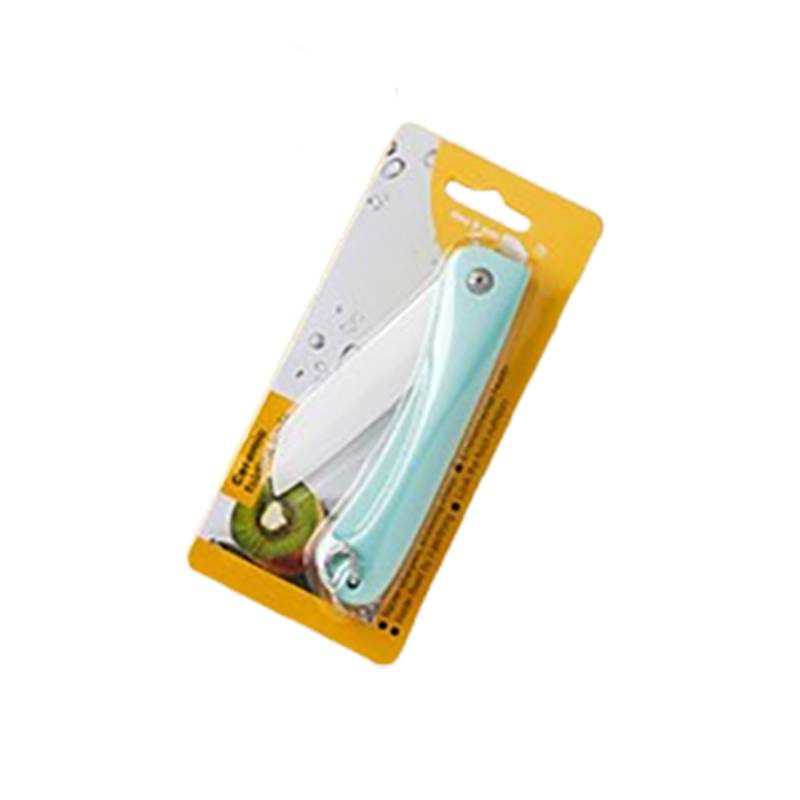 Taschenmesser mit Schlüsselanhänger, Keramikklinge, Nordisches Grün Blue