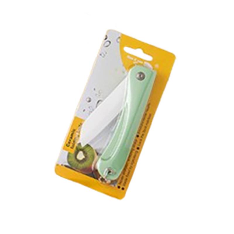 Taschenmesser mit Schlüsselanhänger, Keramikklinge, Nordisches Grün Blue