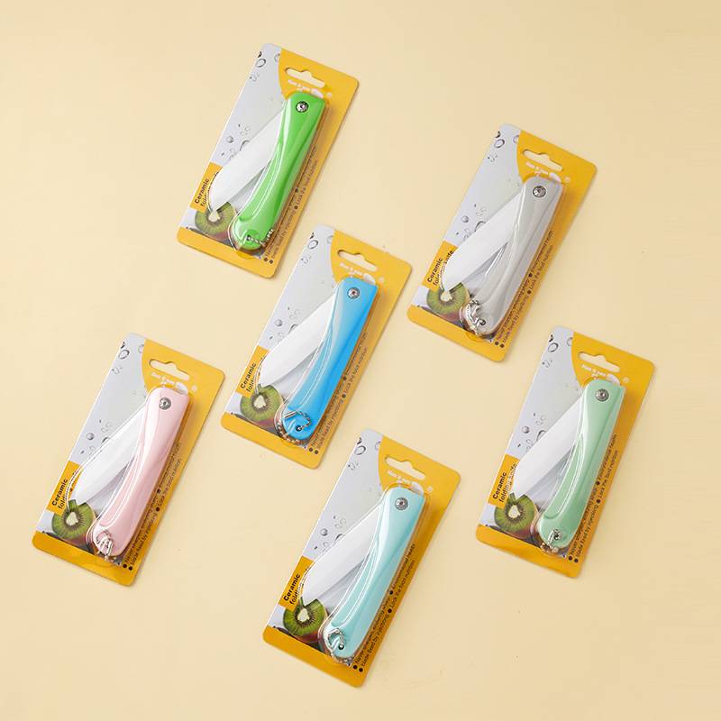 Taschenmesser mit Schlüsselanhänger, Keramikklinge, Nordisches Grün Blue