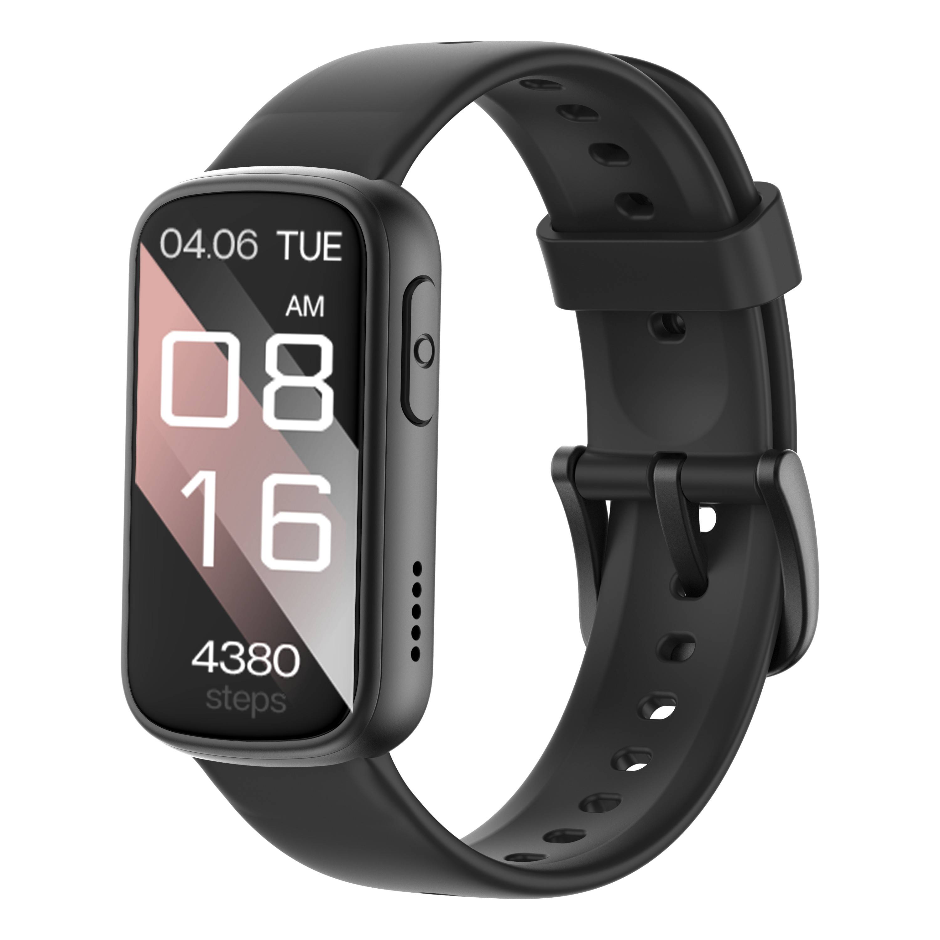 Smartwatch mit Herzfrequenzmessung, Schlafüberwachung und Schrittzähler Black