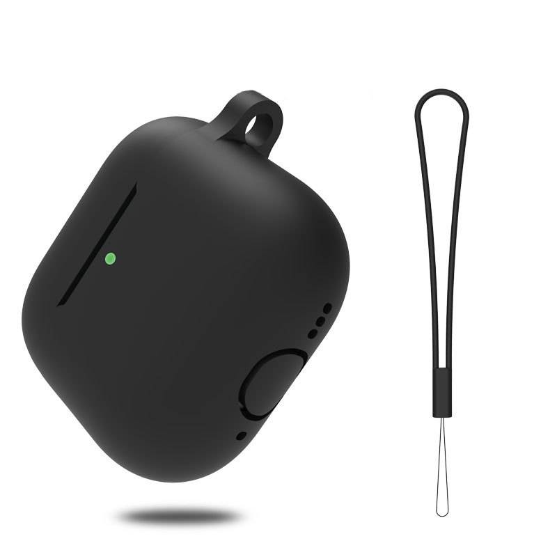 AirPods-Etui mit Schlüsselanhänger und Zubehör Black AirPods 4 Flach