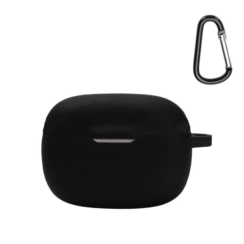 Schutzhülle für JBL Wave 200TWS Ohrhörer mit Karabiner - Schwarz Black