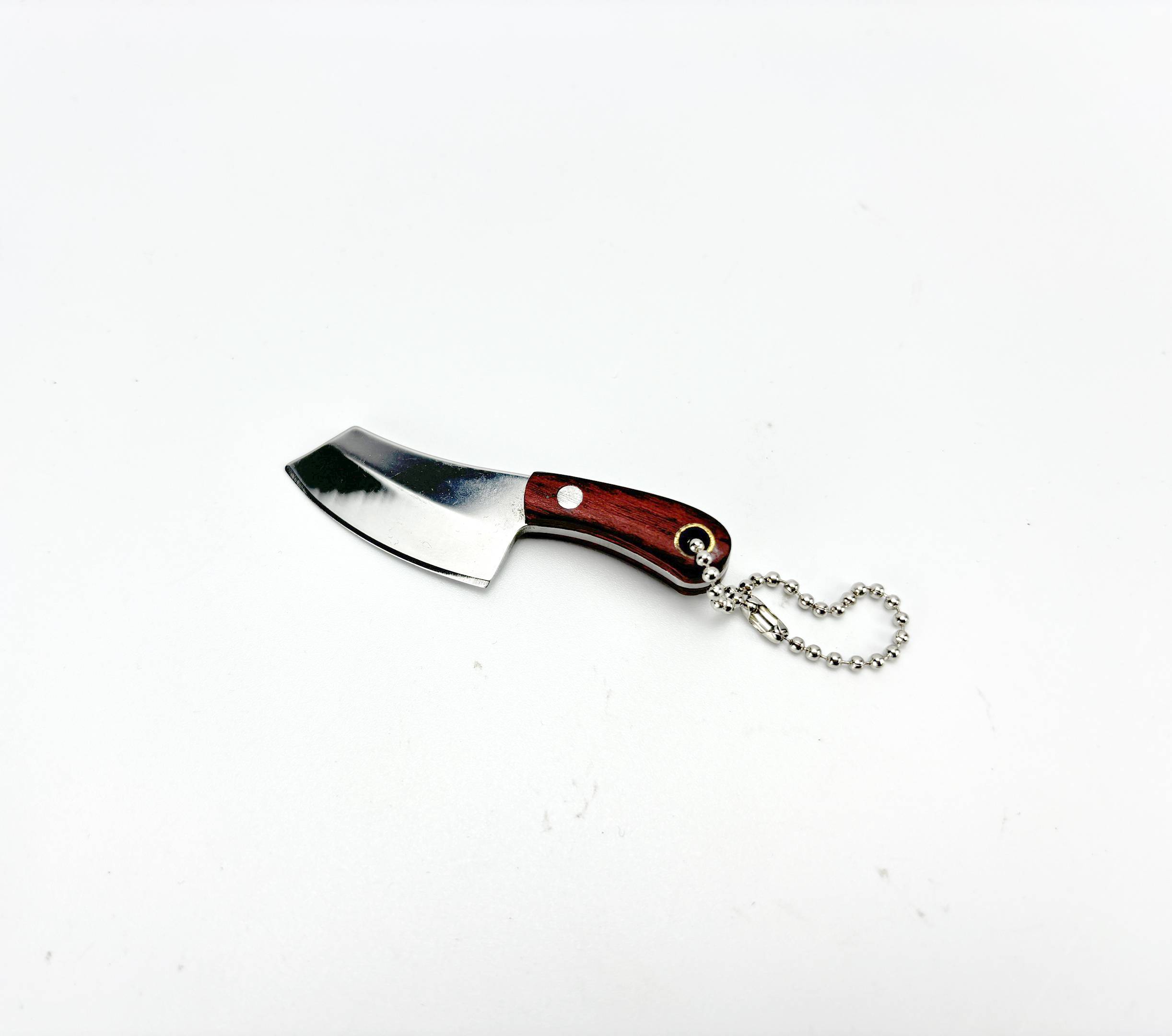 Mini-Schlüsselanhängermesser, Taschenmesser aus Edelstahl mit Scheide