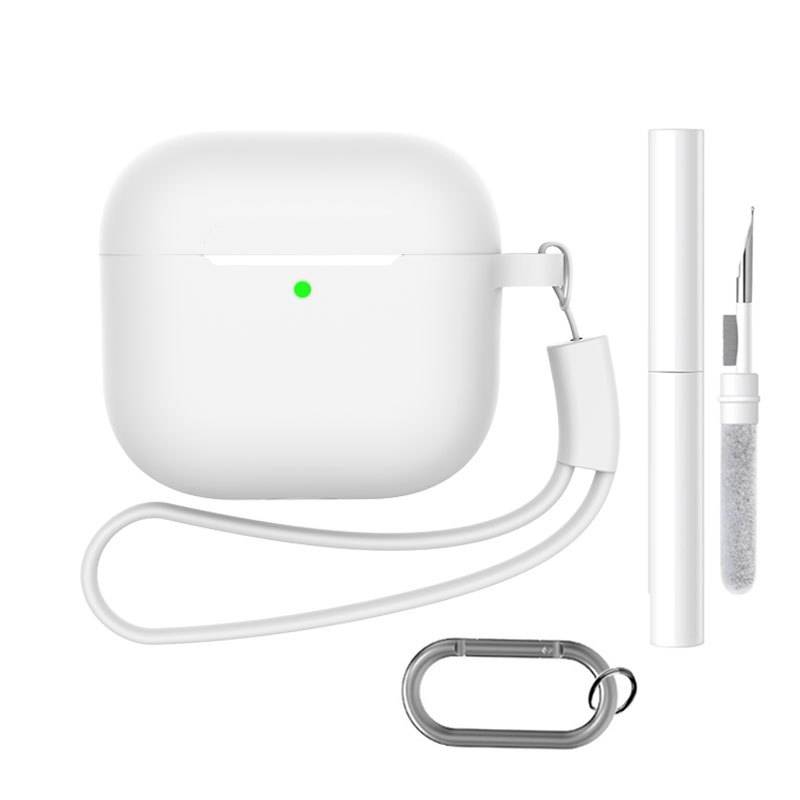 AirPods-Etui mit Schlüsselanhänger und Zubehör White AirPods 4