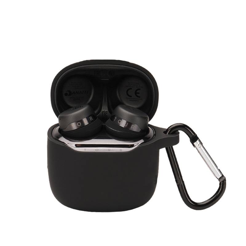 Schutzhülle für JBL TOURPRO+ Ohrhörer mit Karabiner Black