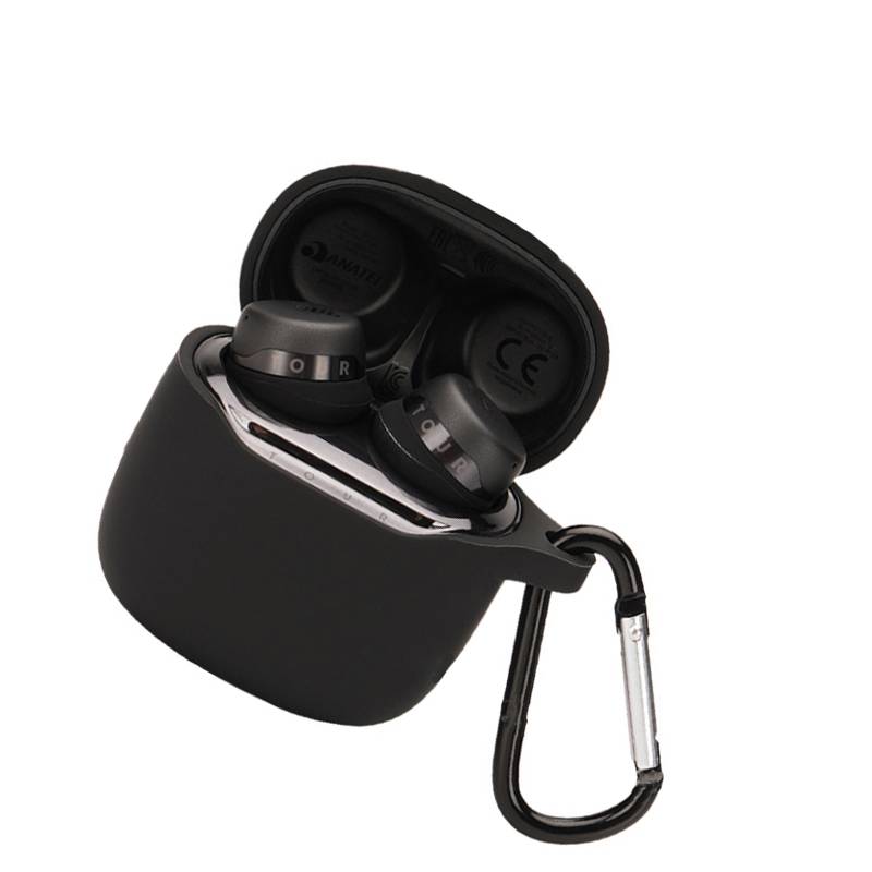 Schutzhülle für JBL TOURPRO+ Ohrhörer mit Karabiner Black