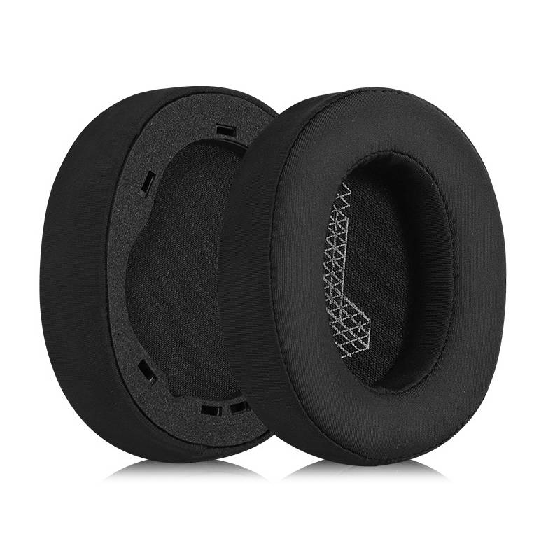 Ersatz-Ohrpolster für JBL LIVE 650BTNC, Schwarzes Eis-Seidengewebe, 2er-Pack