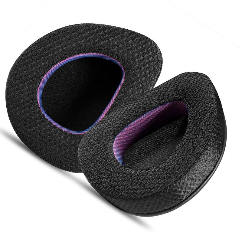 Schwarz-violette Stoff-Ohrpolster für ASUS ROG Headsets