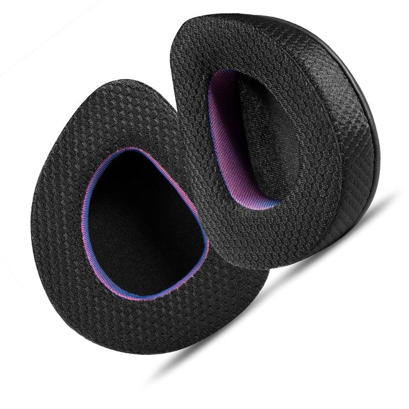 Schwarz-violette Stoff-Ohrpolster für ASUS ROG Headsets
