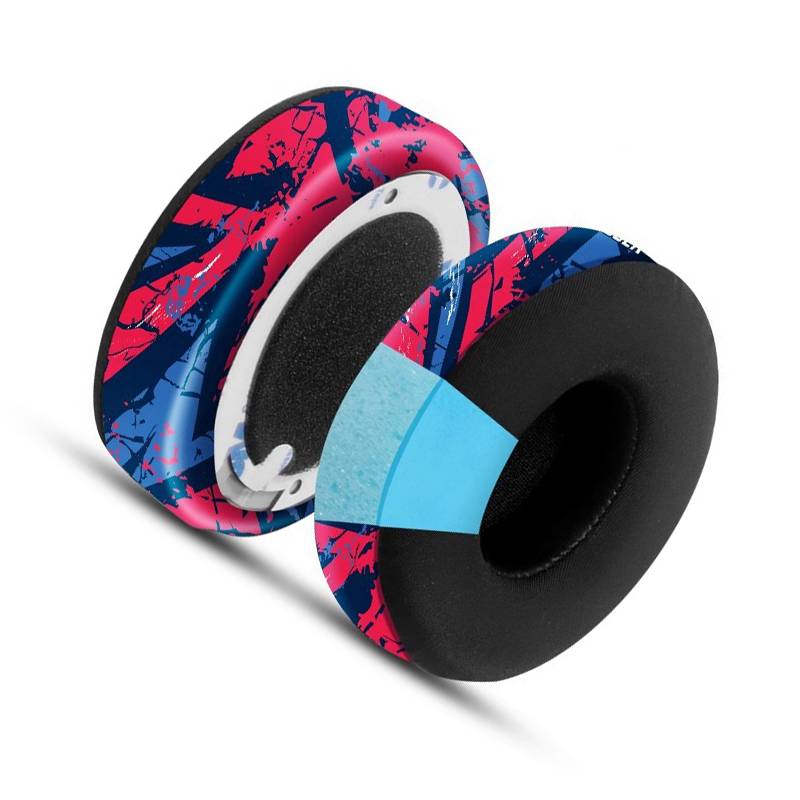 Ersatz-Ohrpolster für Beats Studio3/2 Kopfhörer Red+Blue