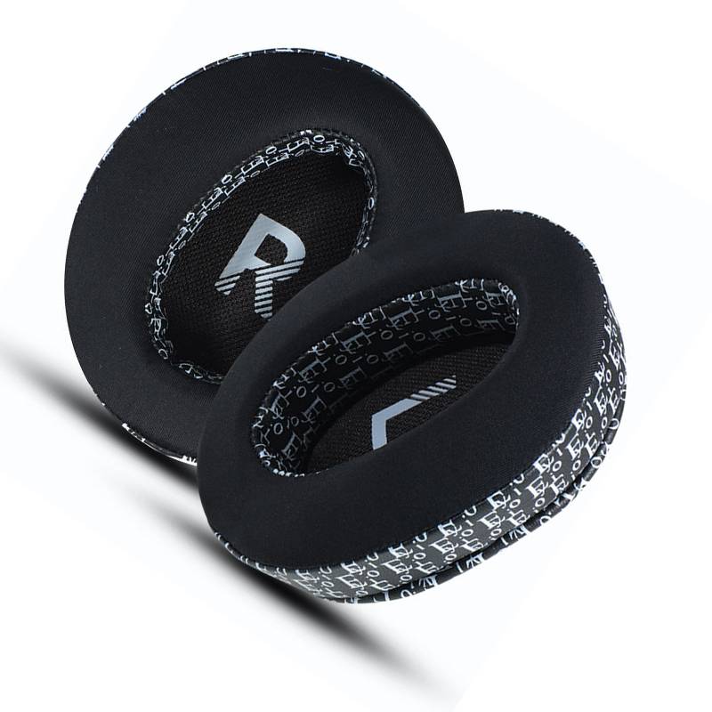 Kühlende Ohrpolster aus Eisseide für Sony Kopfhörer Black+White
