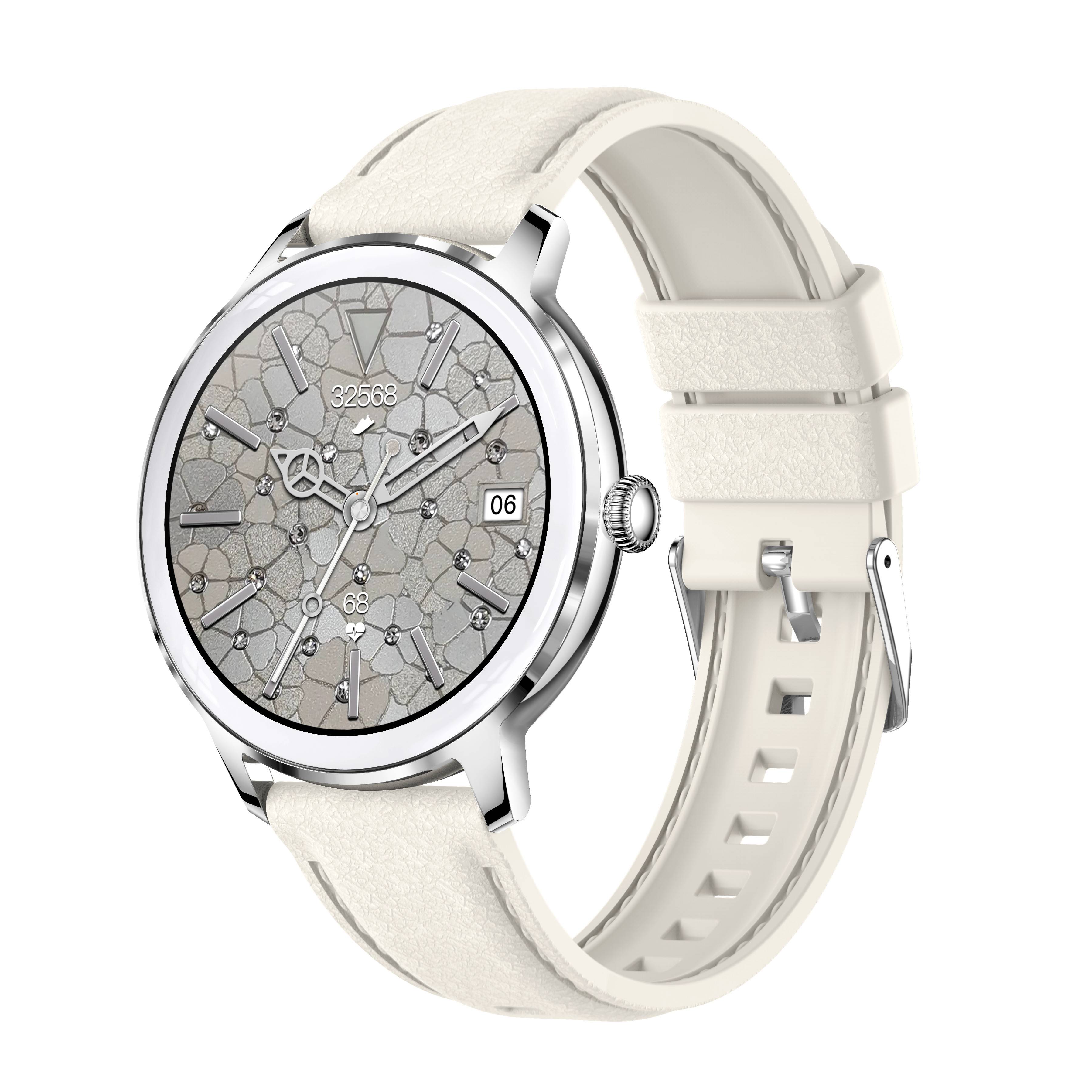 Smartwatch mit Puls-, Blutdruck- und Blutsauerstoffmessgerät Silver