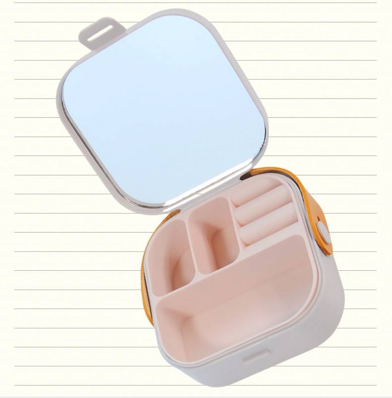 Silikon-Schmuckschatulle - Reise-Schmuckorganizer für Ohrringe, Ringe, Halsketten