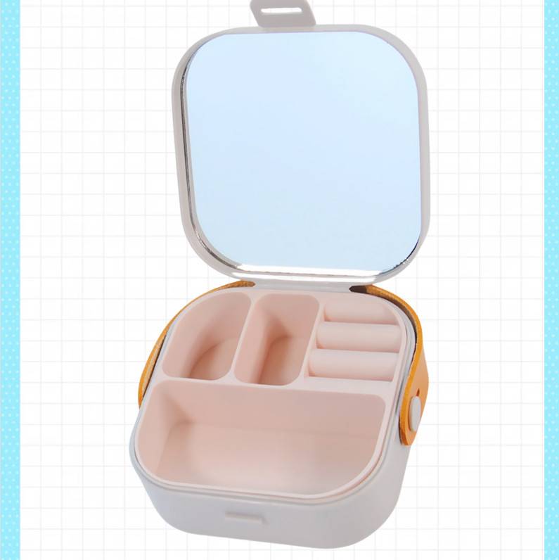 Silikon-Schmuckschatulle - Reise-Schmuckorganizer für Ohrringe, Ringe, Halsketten