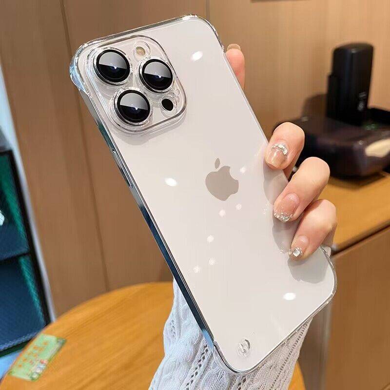 Ultradünne durchsichtige Hülle für iPhone 16 Pro Max, schlanke, stoßfeste Schutzhülle