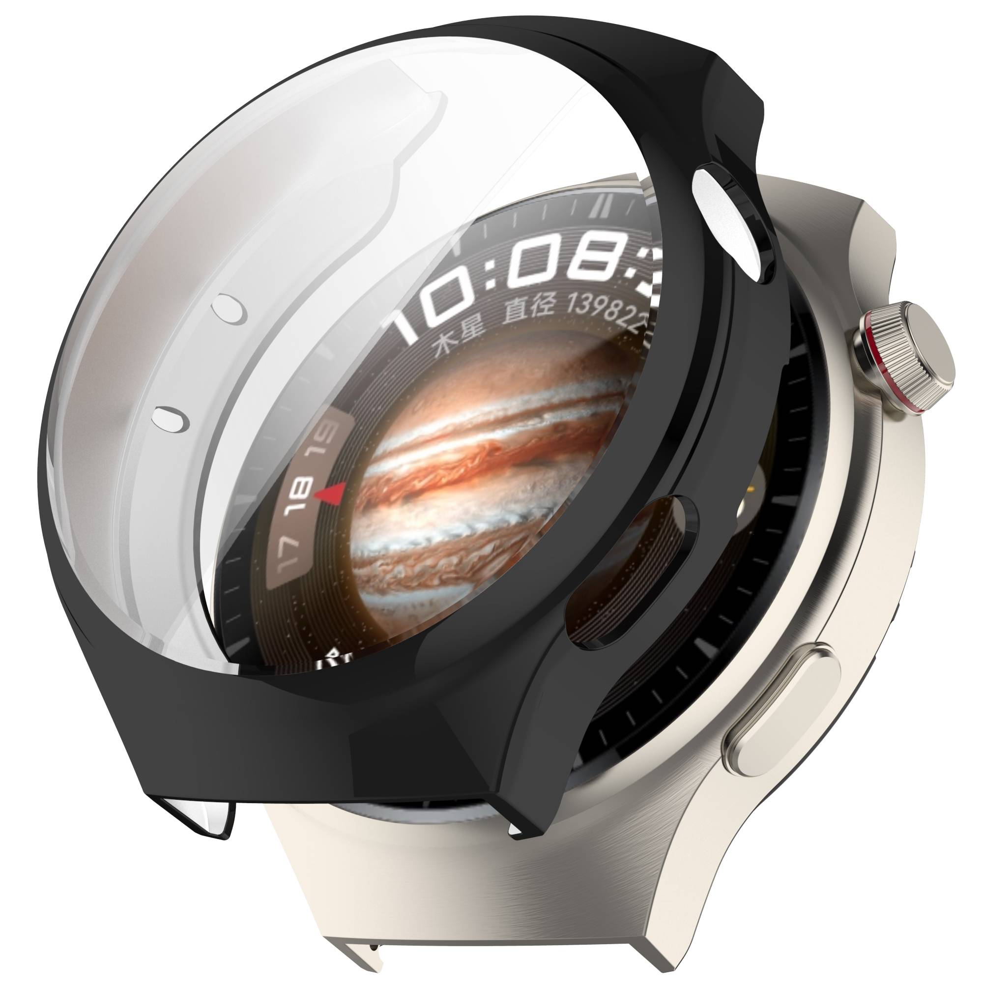 Huawei HW-Watch Schutzhülle mit vollständiger Abdeckung Black Huawei Watch 4