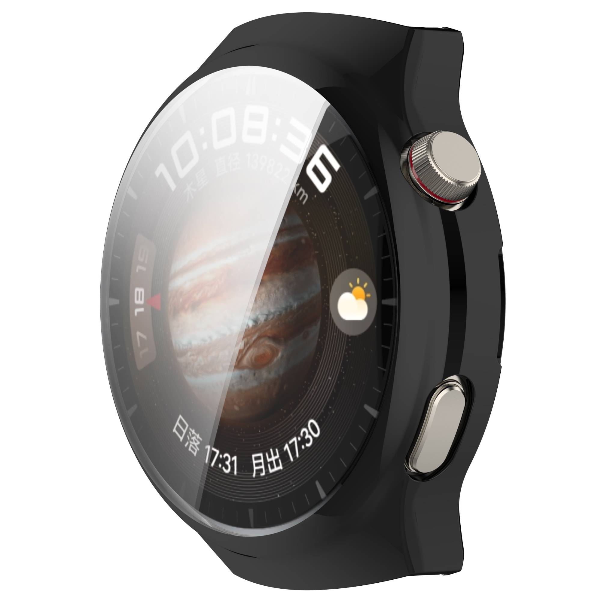 Huawei HW-Watch Schutzhülle mit vollständiger Abdeckung Black Huawei Watch 4