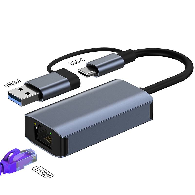 Gigabit-Ethernet-Adapter, USB 3.0 zu RJ45 Netzwerk-Konverter