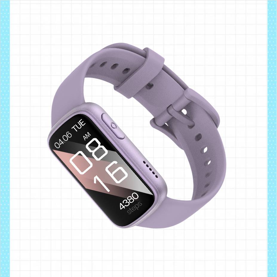 Smartwatch mit Herzfrequenzmessung, Schlafüberwachung und Schrittzähler Purple