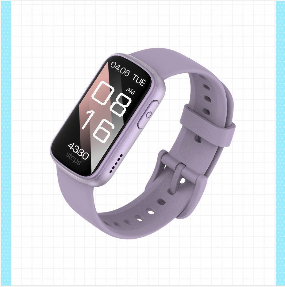 Smartwatch mit Herzfrequenzmessung, Schlafüberwachung und Schrittzähler Purple