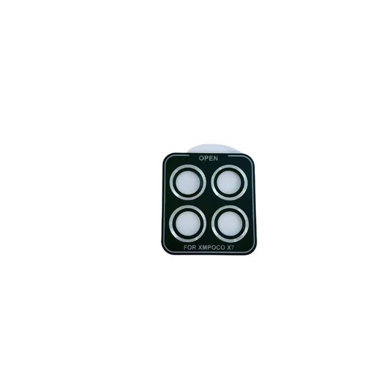 3er Set Kameralinsen-Schutzfolie Silber kompatibel mit Xiaomi 14T Pro – Hochaluminiertes Glas, Kratz-, Staub- und Stoßfest Model 5