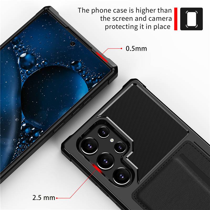 Schutzhülle für Samsung S24 Ultra mit Kartenfach
