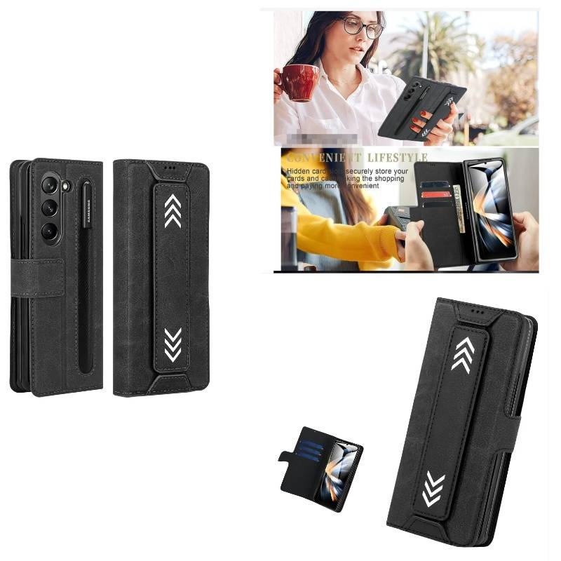 Samsung Galaxy Z Fold Hülle, schützende & stoßfeste Hülle für faltbare Handys Black Modell 3