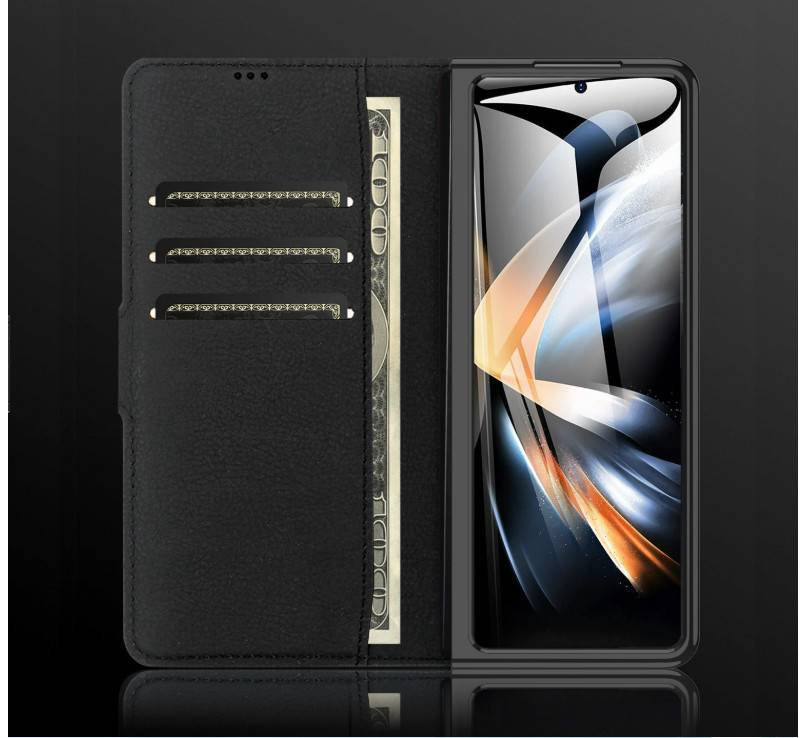 Samsung Galaxy Z Fold Hülle, schützende & stoßfeste Hülle für faltbare Handys Black Modell 3
