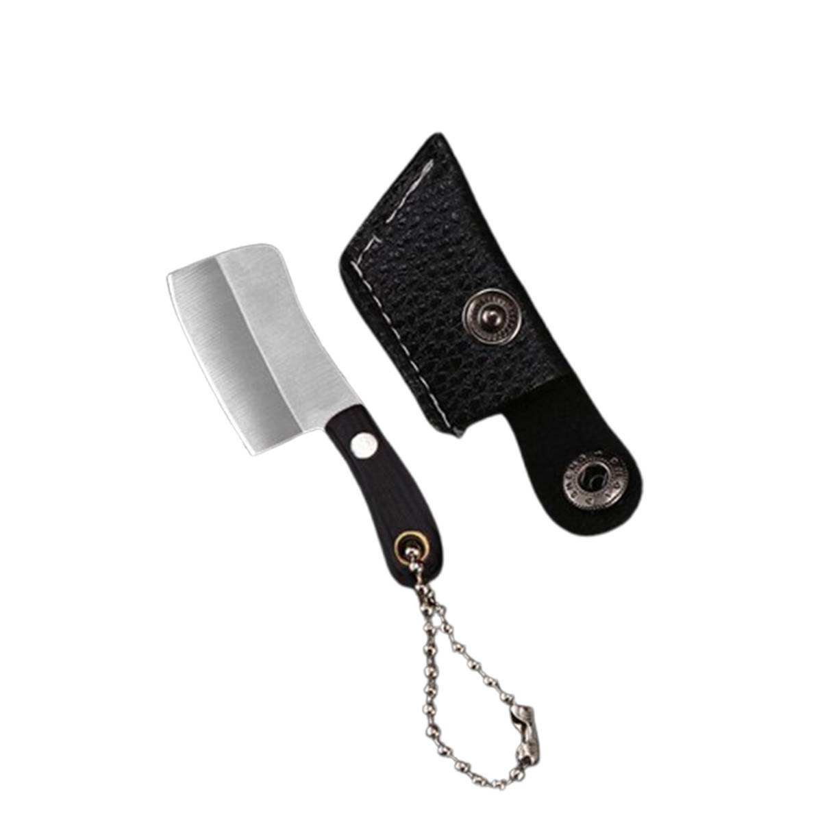 Mini-Schlüsselanhängermesser, Taschenmesser aus Edelstahl für EDC, Obst, zum Öffnen von Paketen