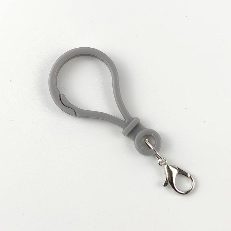 20er-Pack Doppelkreis-Kunststoff-Karabinerhaken Grey