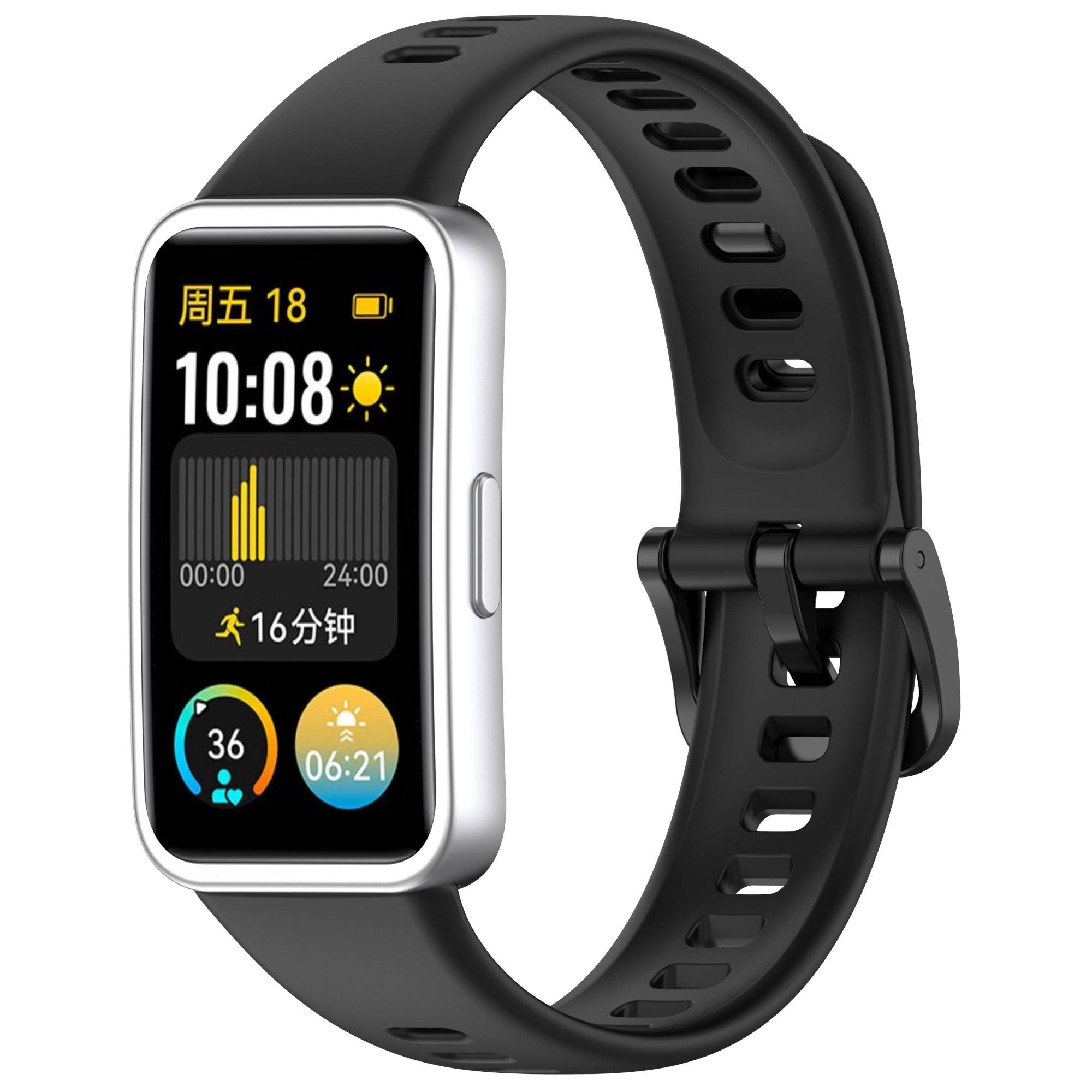 Offizielles Silikonarmband für Huawei Band 10/9/8 Black