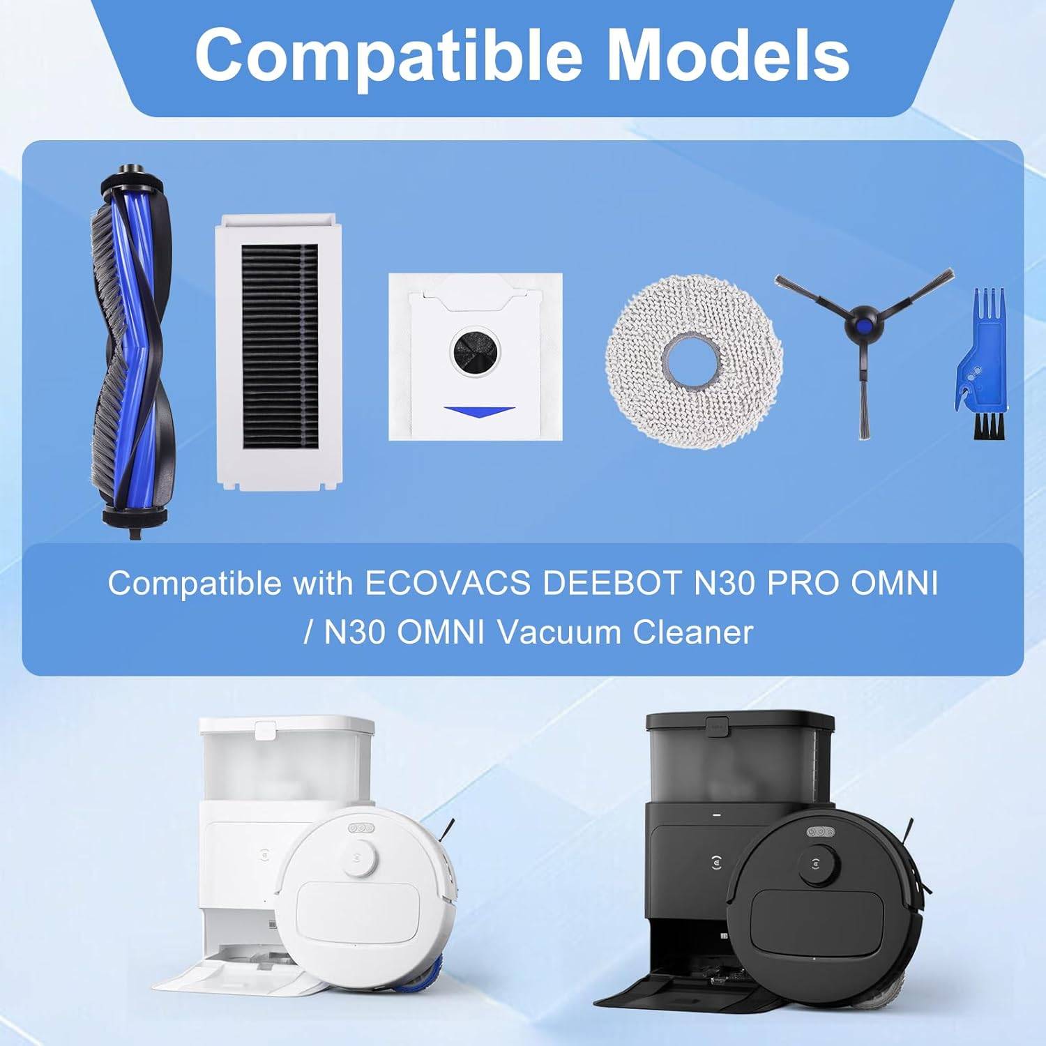 Ecovacs Deebot N30 Pro Omni Staubsauger Zubehör-Set