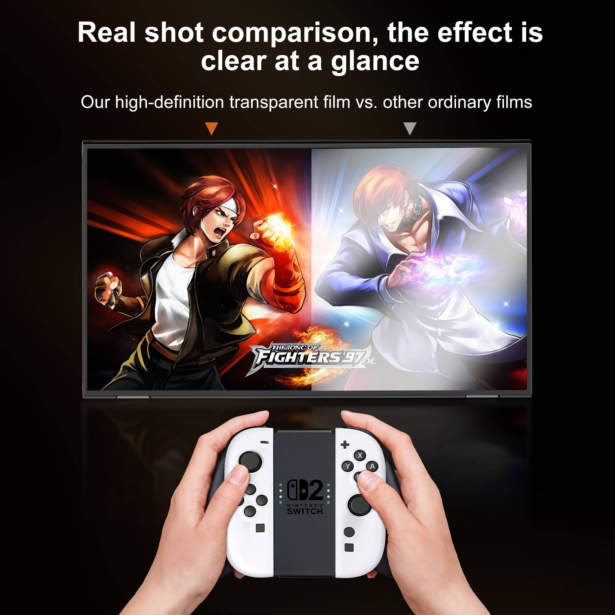 Nintendo Switch 2 Displayschutzfolie aus gehärtetem Glas - Klar