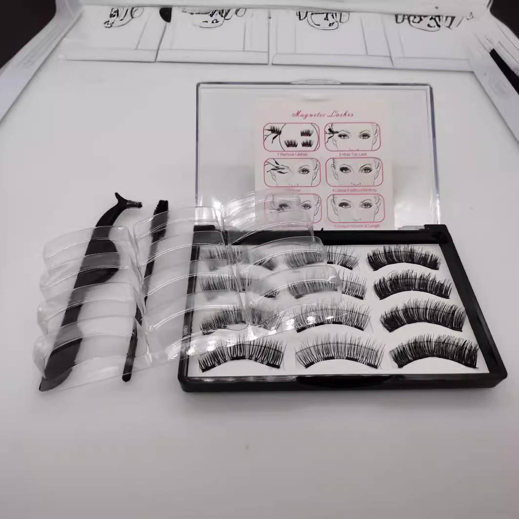 Magnetische falsche Wimpern mit Wimpernzange