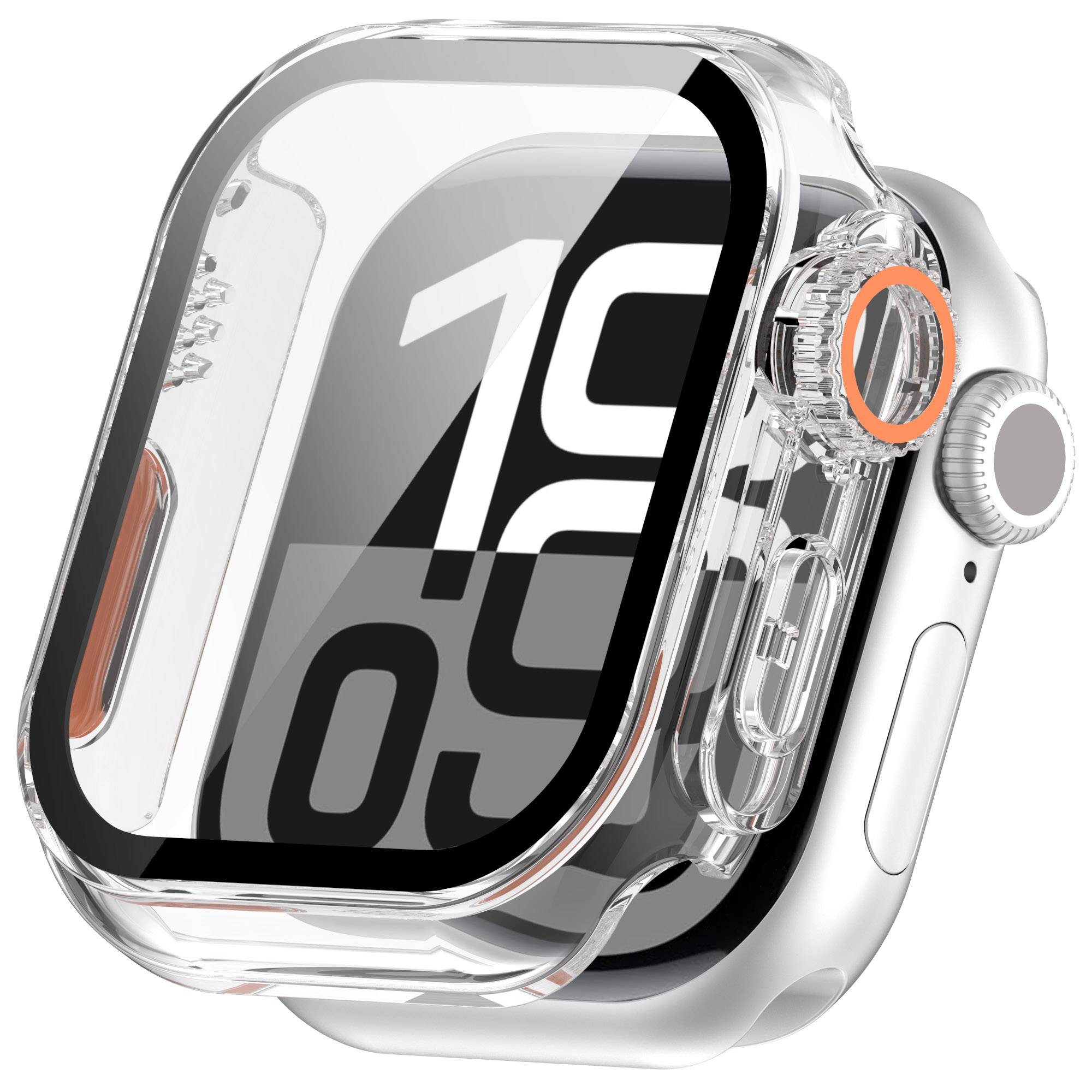 Schutzhülle für Apple Watch – Hart-PC und gehärtetes Glas Transparent 40 mm