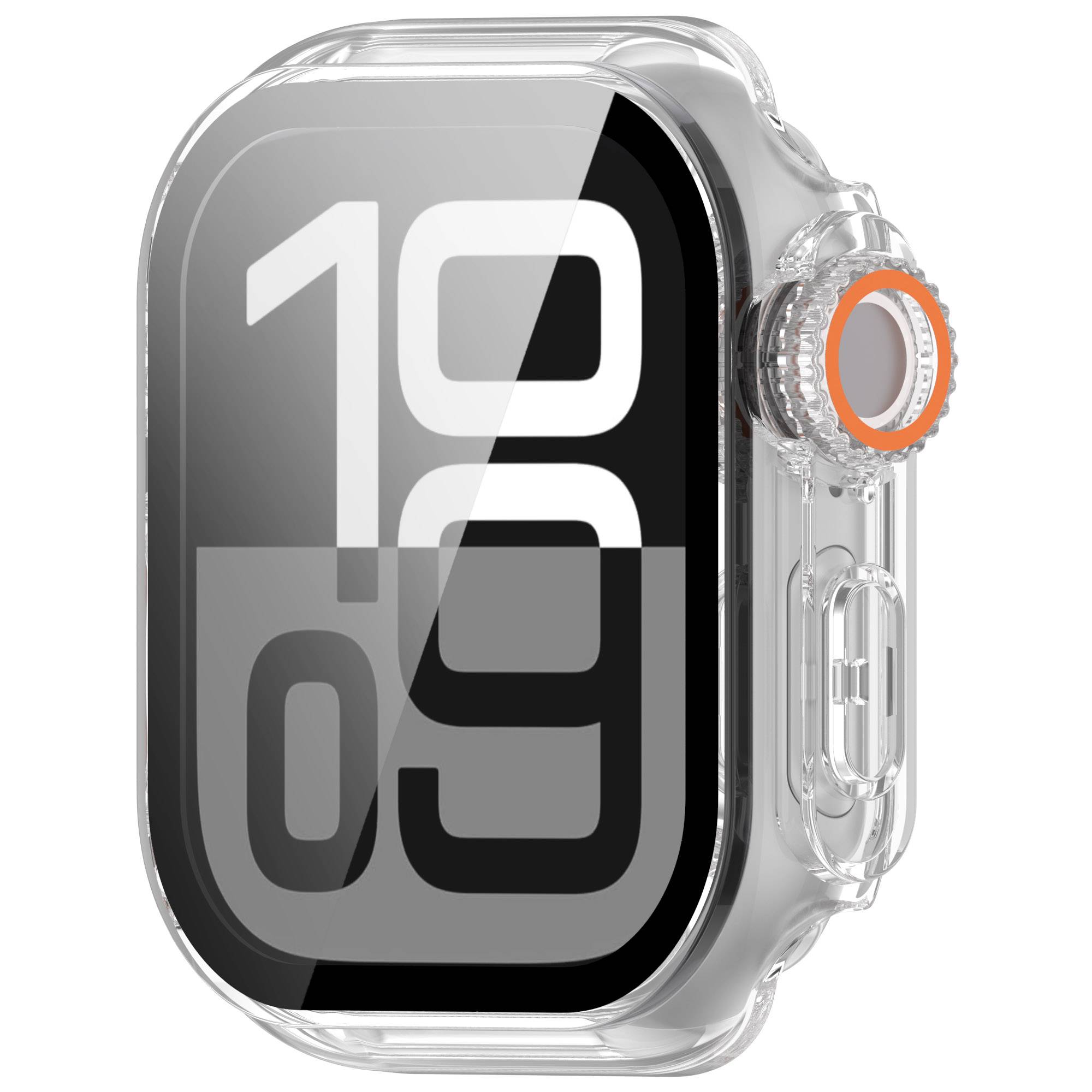 Schutzhülle für Apple Watch – Hart-PC und gehärtetes Glas Transparent 40 mm