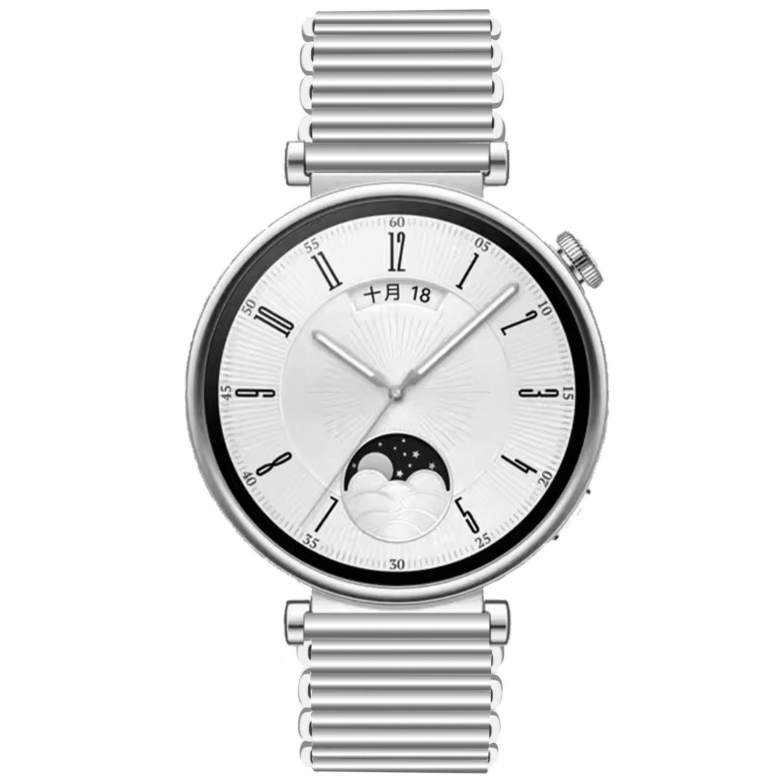 18MM Edelstahl Uhrenarmband für Huawei GT5 Serie Silver