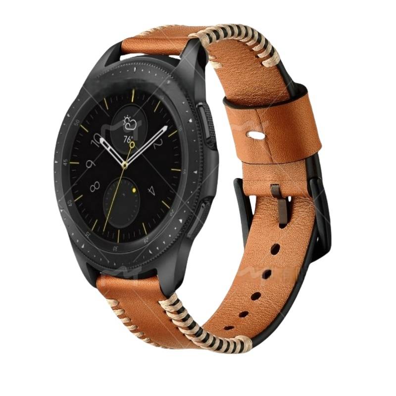 Premium-Lederarmband für Galaxy Watch3 22 mm