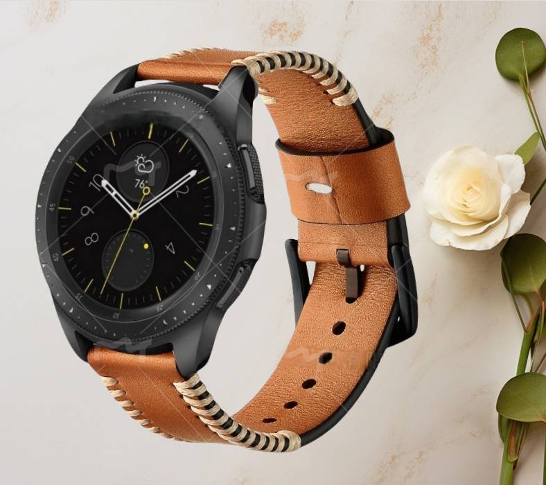 Elegantes braunes Lederarmband für Galaxy Watch 5/5 Pro