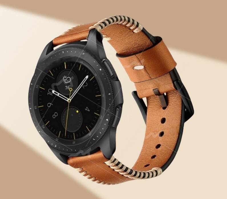 Premium-Lederarmband für Galaxy Watch3 22 mm