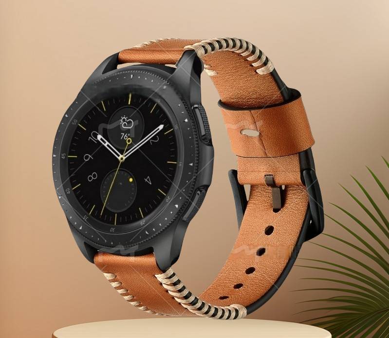 Elegantes braunes Lederarmband für Galaxy Watch 5/5 Pro