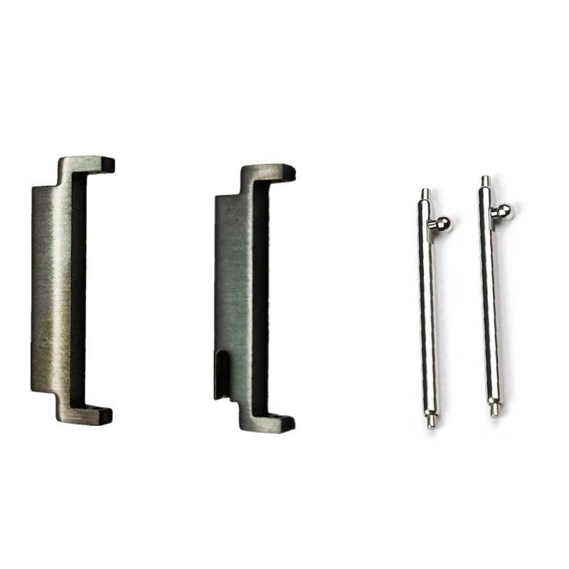 Universal Schwarzes Uhrenarmband-Verbindungsstück 18mm auf 22mm Adapter