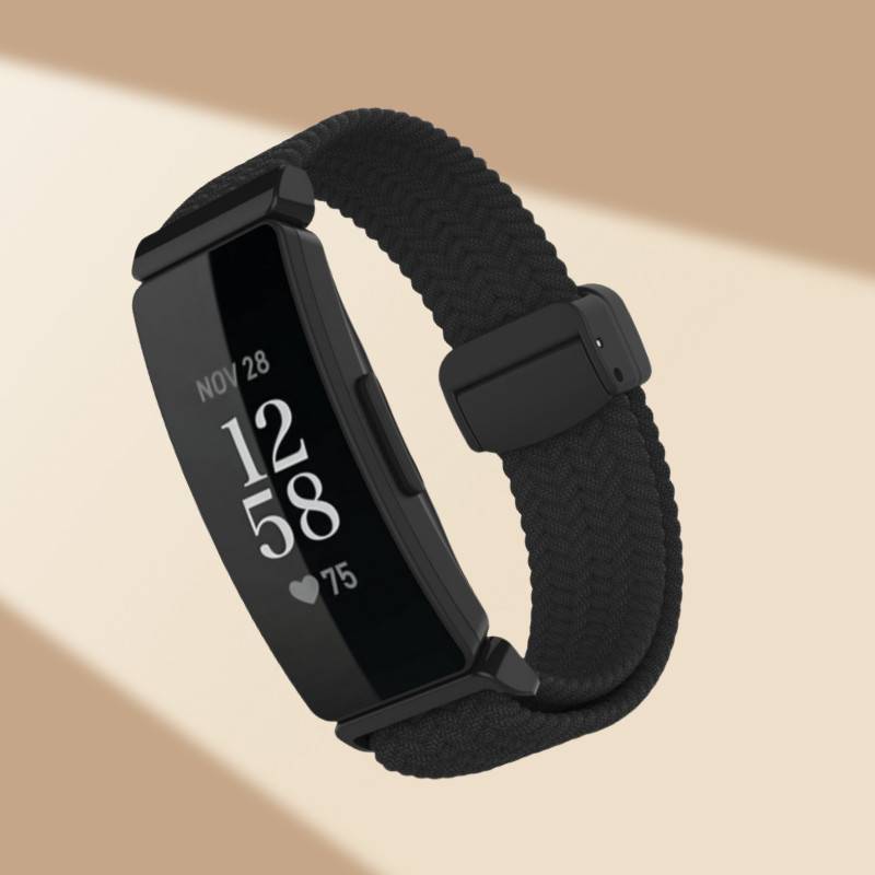 Nylon-Uhrenarmband für Fitbit Inspire 3 Black
