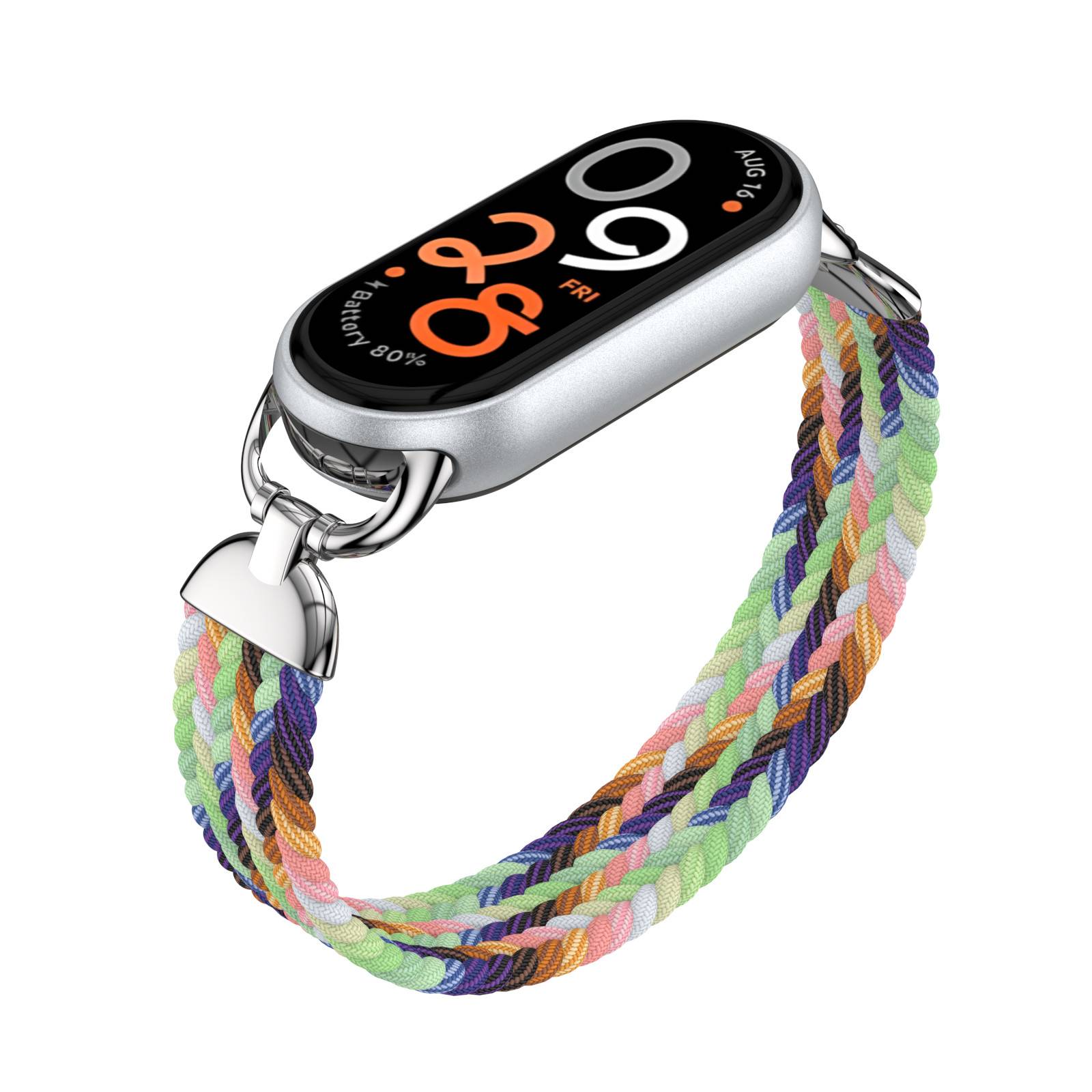 Stylisches geflochtenes elastisches Nylon-Armband für Xiaomi 9 MultiColor