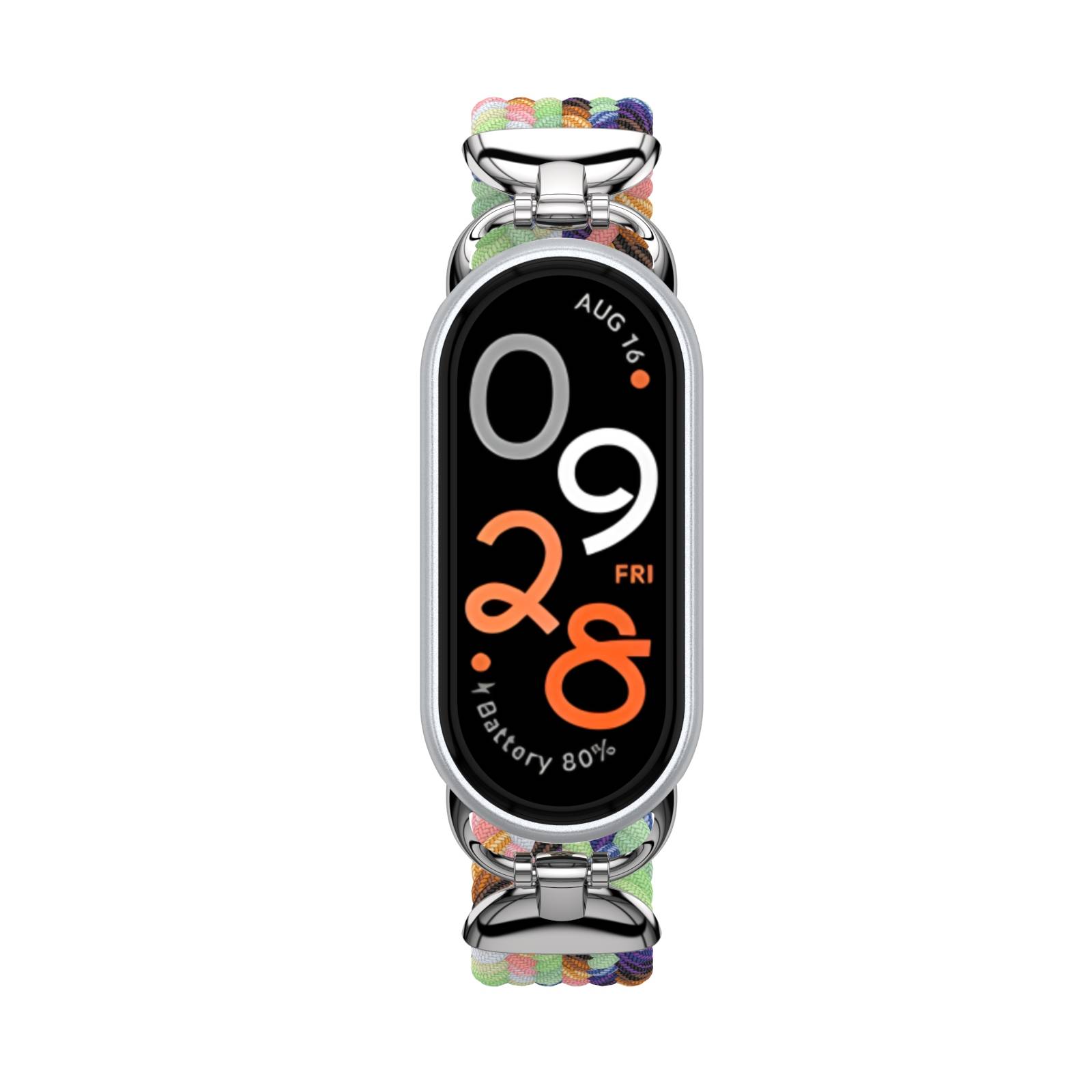 Stylisches geflochtenes elastisches Nylon-Armband für Xiaomi 9 MultiColor