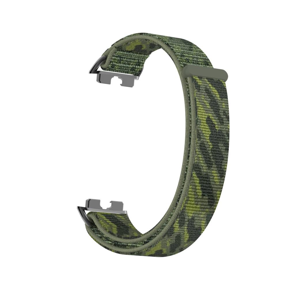 Stylisches Nylonarmband für Huawei Band 10/9/8 mit Metalladaptern Green