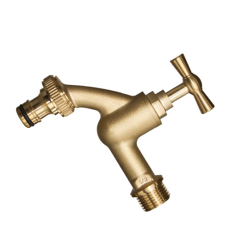 Messing Wasserhahn 1/2x3/4 Kupfer Nippel Verbinder für Garten und Außenbereich